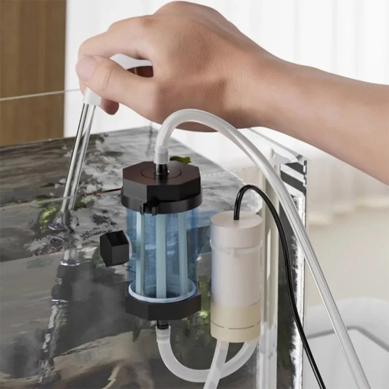 ปั๊มดูดอุจจาระในตู้ปลาไฟฟ้าแบบ - Aquarium Fish Waste Collector บทวิจารณ์และราคา