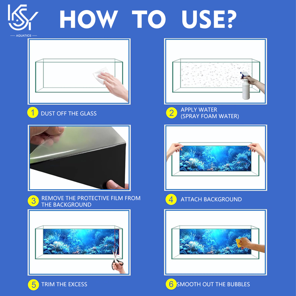 สติกเกอร์พื้นหลังตู้ปลา 80x40  - Aquarium Fish Wallpaper Hd บทวิจารณ์และราคา