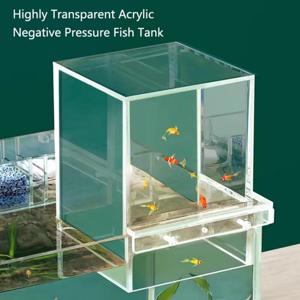 ตู้ปลาแรงดันลบแบบจัดสวนภูมิทัศ - Aquarium Goldfish บทวิจารณ์และราคา