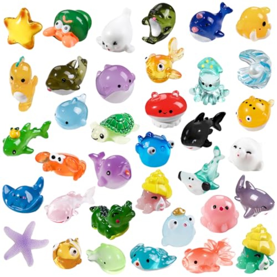 รูปปั้นสัตว์ทะเลขนาดเล็กทำจากเ - Aquarium Fish Japan บทวิจารณ์และราคา