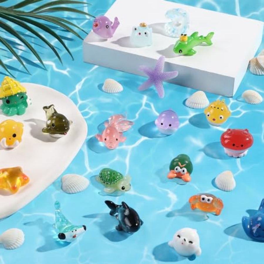 รูปปั้นสัตว์ทะเลขนาดเล็กทำจากเ - Aquarium Fish Japan บทวิจารณ์และราคา