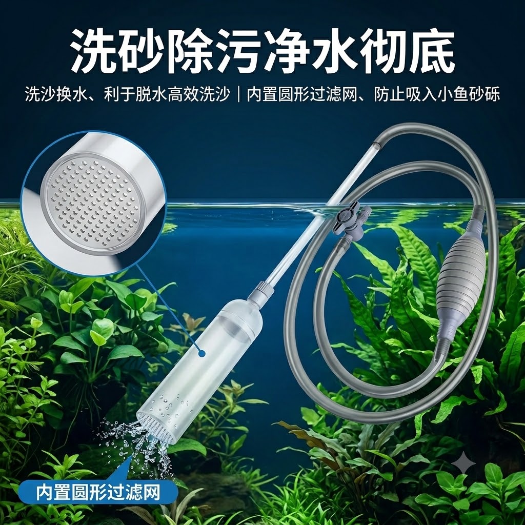 ที่ดูดน้ำตู้ปลา, เครื่องเปลี่ย - Aquarium Fish Waste Collector บทวิจารณ์และราคา