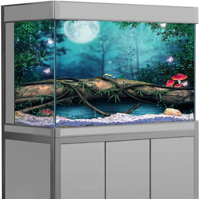 สติกเกอร์พื้นหลังตู้ปลาป่ามหัศ - Aquarium Fish Wallpaper Hd บทวิจารณ์และราคา