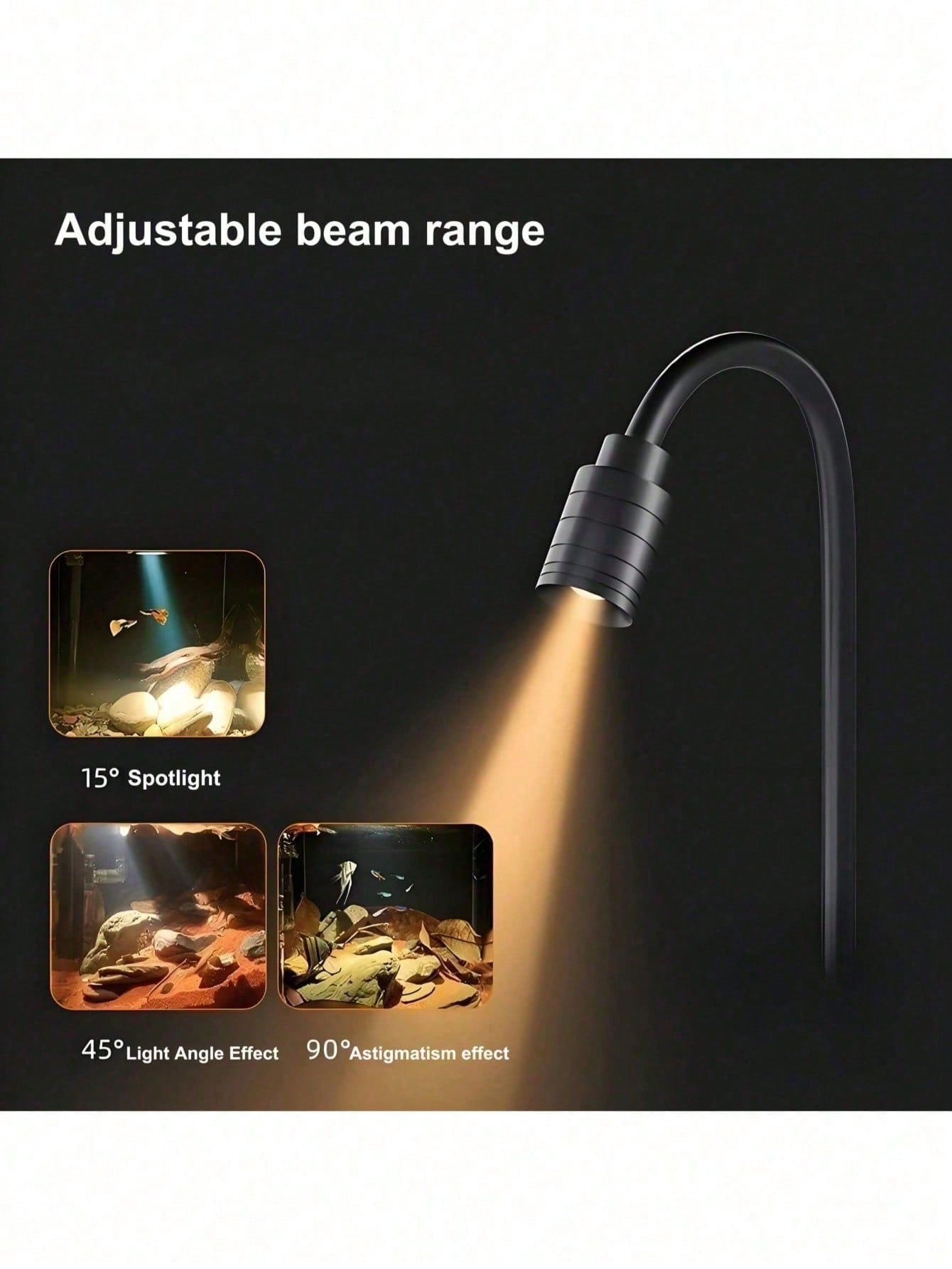 ไฟตู้ปลาแบบ USB, ไฟสปอตไลท์ซูม - Aquarium Goldfish บทวิจารณ์และราคา
