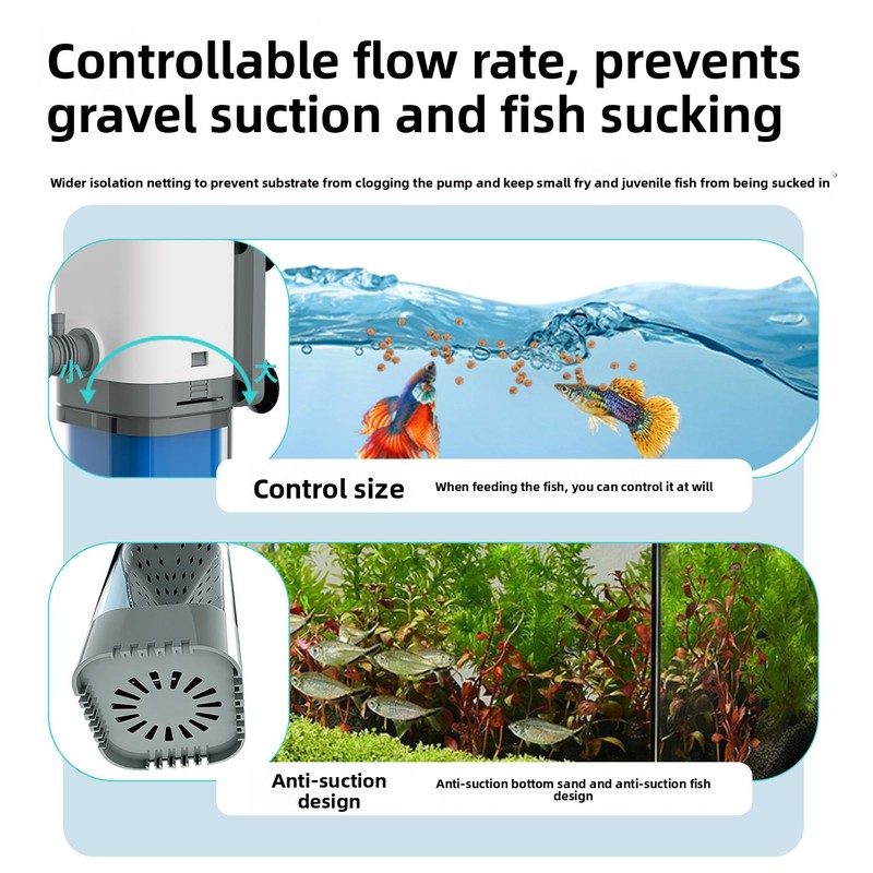 เครื่องกรองในตู้ปลาแบบติดตั้งภ - Aquarium Goldfish บทวิจารณ์และราคา