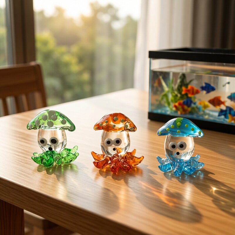 ตุ๊กตาปลาหมึกแก้วจิ๋วน่ารักสไต - Aquarium Fish Japan บทวิจารณ์และราคา