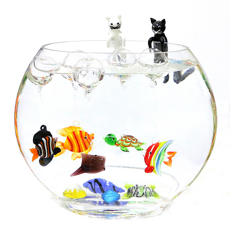 ใหม่ Custom ลอยแก้วสีแดง Goldf - Aquarium Fish Japan บทวิจารณ์และราคา