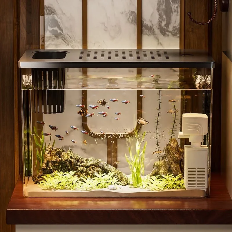 PET + ABS ถังปลาใหม่โปร่งใสพร้ - Aquarium Goldfish บทวิจารณ์และราคา
